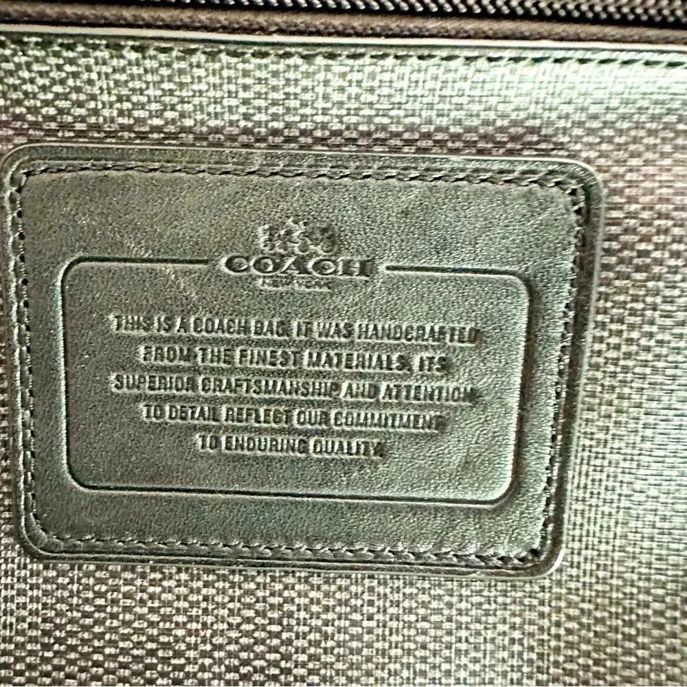 Coach Heritage Check Flight Case Crossbody Bag